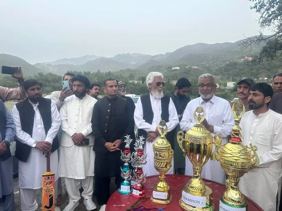 Moments from the cricket tournament organized by Tanwal Welfare Organization, celebrating local sportsmanship and bringing the community together amidst the scenic hills.